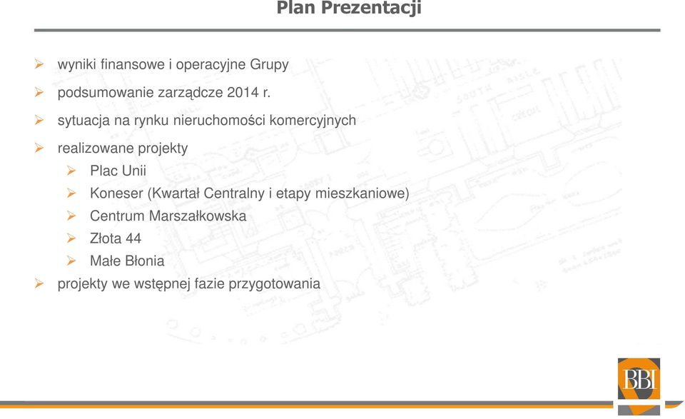 sytuacja na rynku nieruchomości komercyjnych realizowane projekty Plac