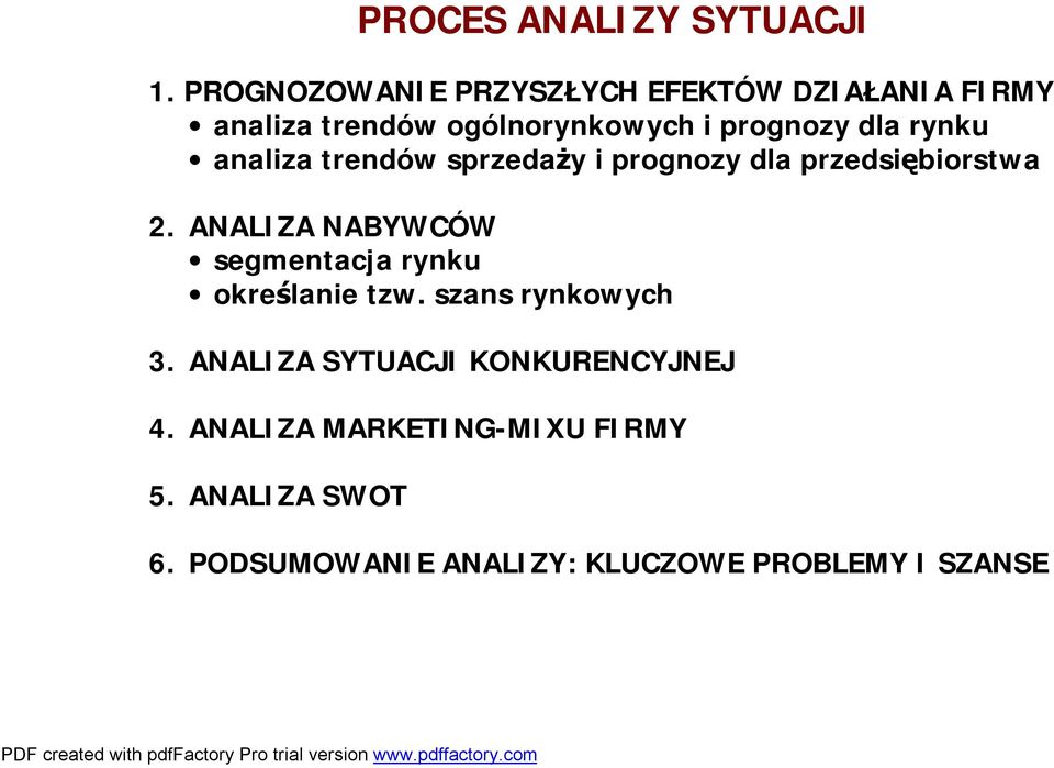 rynku analiza trendów sprzedaży i prognozy dla przedsiębiorstwa 2.