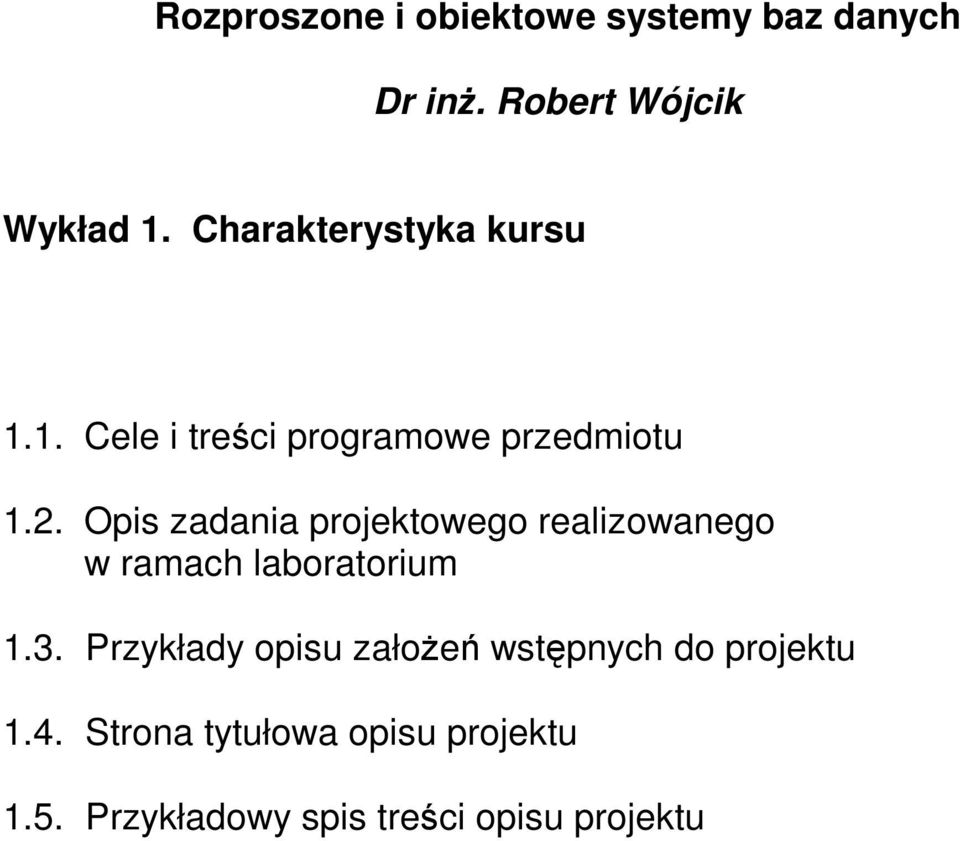 Opis zadania projektowego realizowanego w ramach laboratorium 1.3.