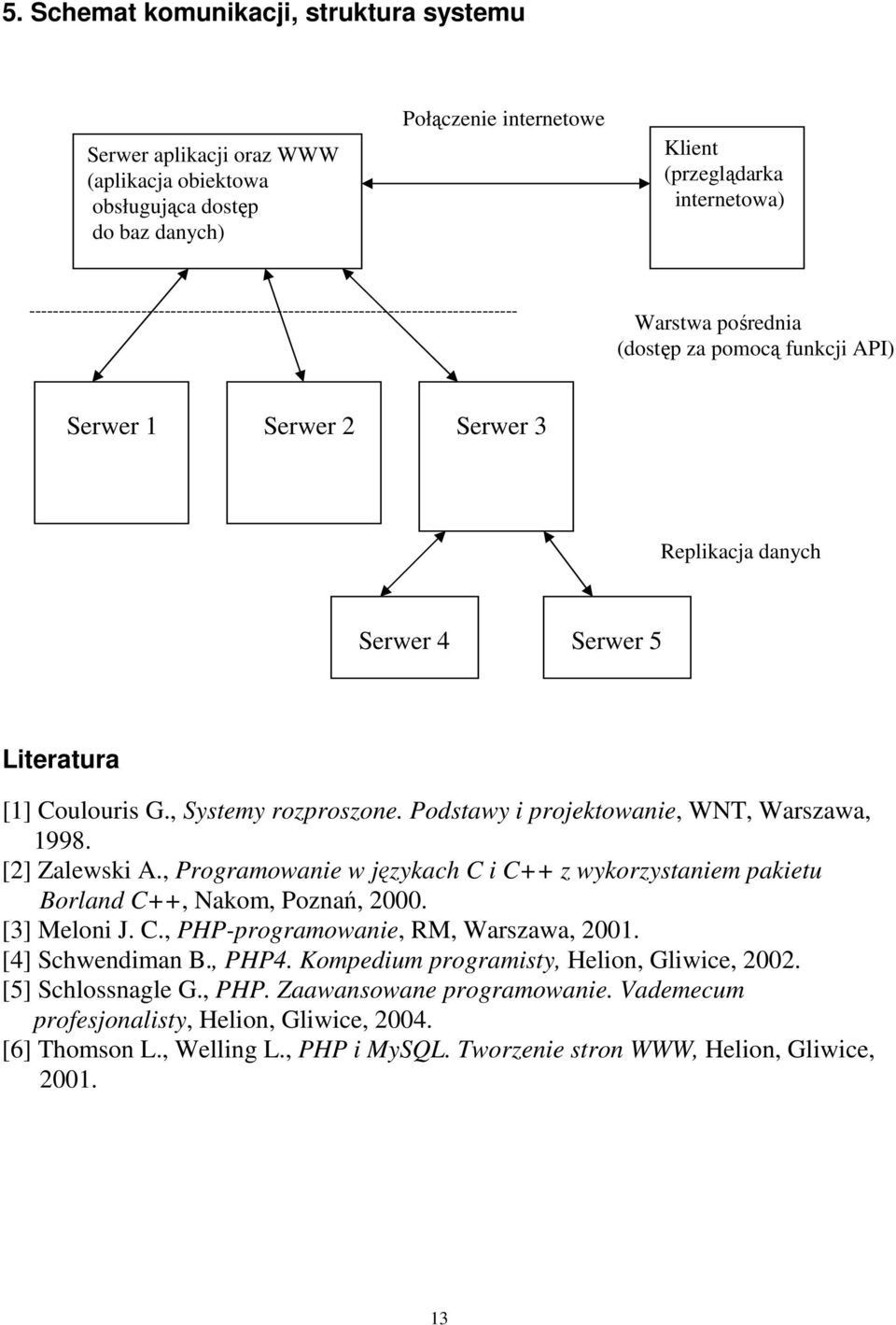 Literatura [1] Coulouris G., Systemy rozproszone. Podstawy i projektowanie, WNT, Warszawa, 1998. [2] Zalewski A.