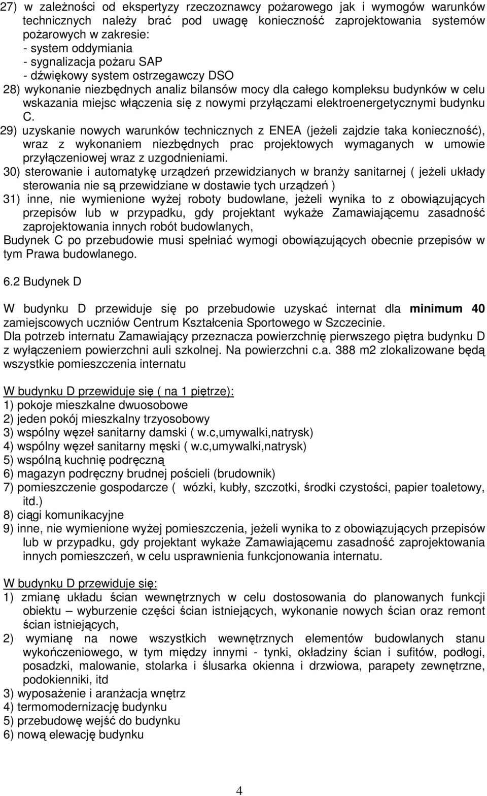 elektroenergetycznymi budynku C.