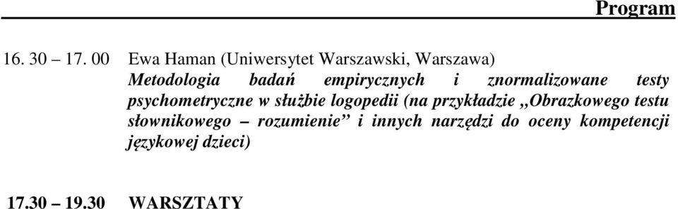 empirycznych i znormalizowane testy psychometryczne w służbie