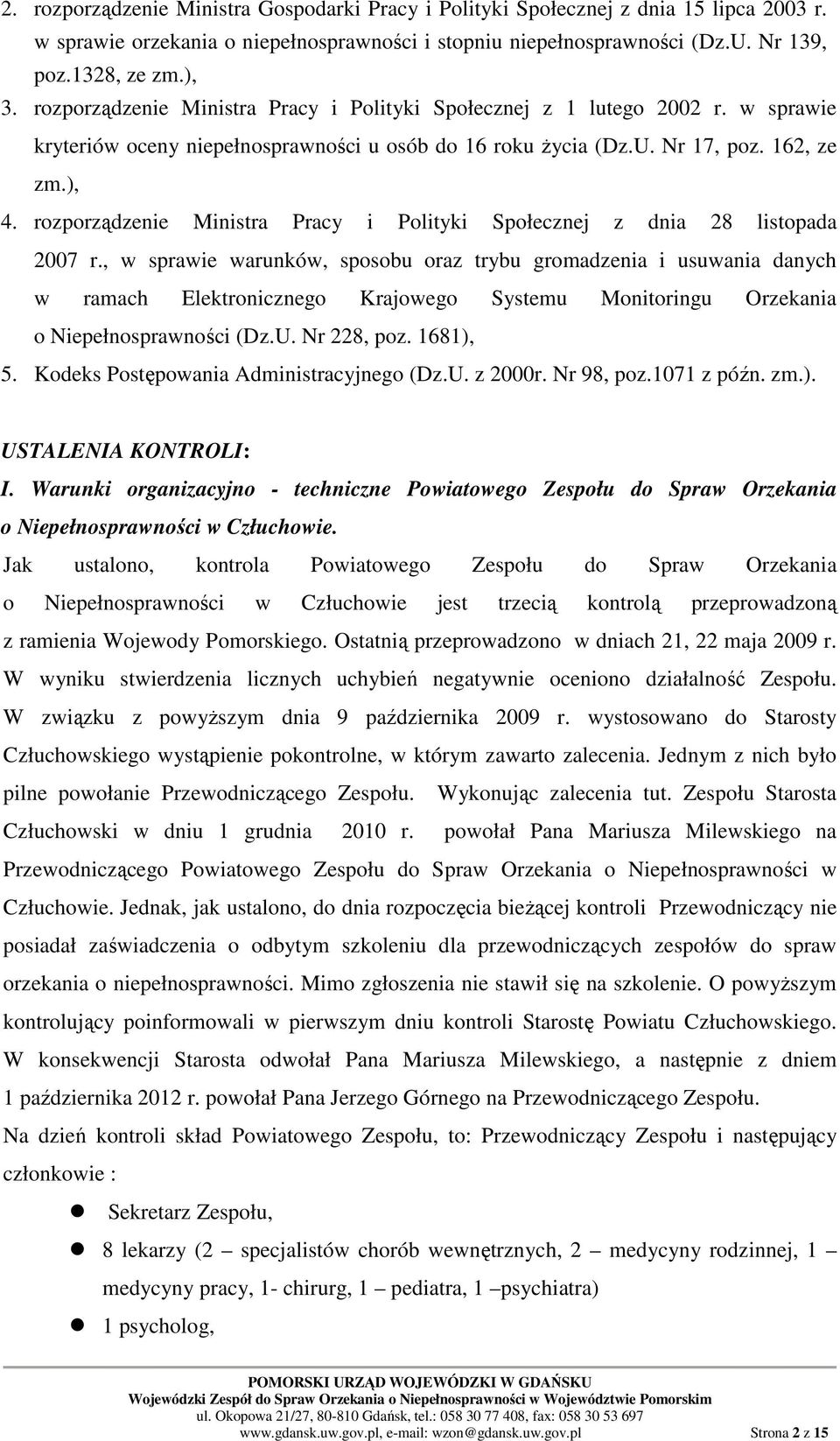 rozporządzenie Ministra Pracy i Polityki Społecznej z dnia 28 listopada 2007 r.