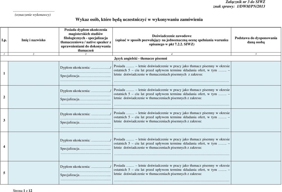 zamówienia Lp.