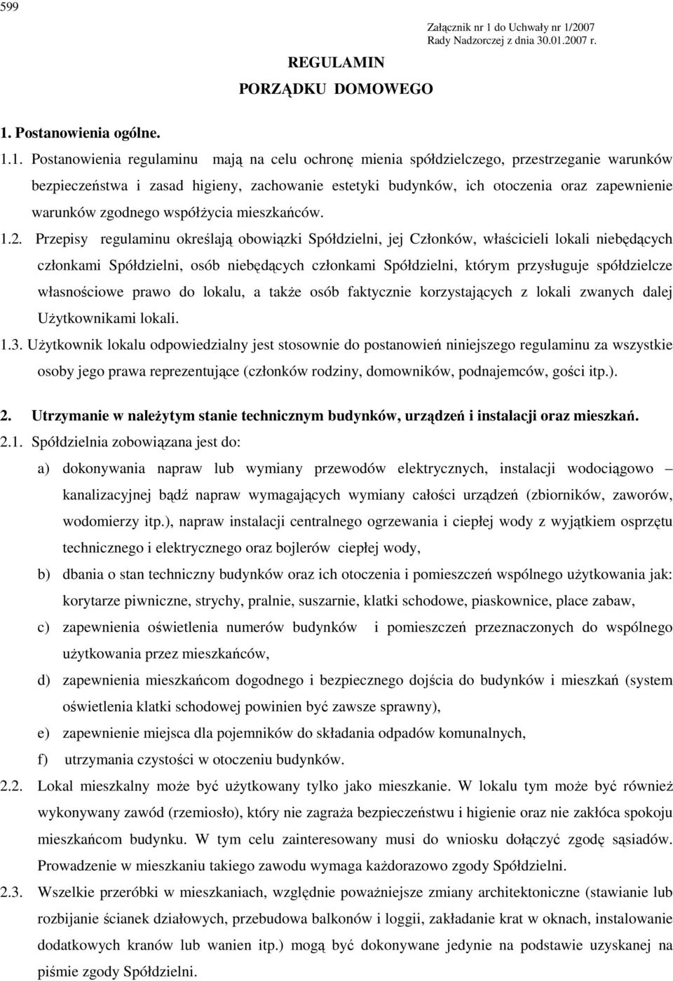2007 Rady Nadzorczej z dnia 30.01.