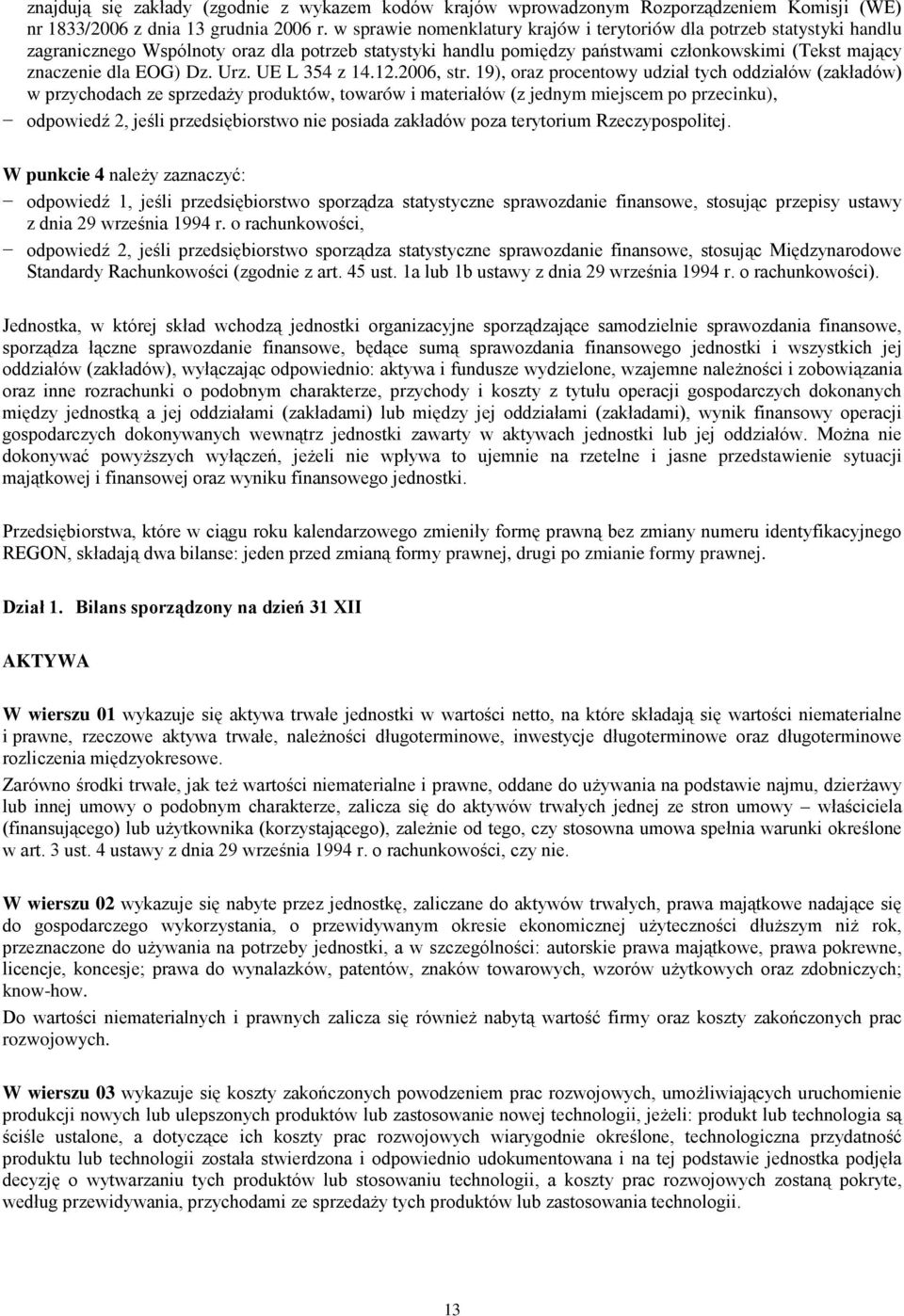 Dz. Urz. UE L 354 z 14.12.2006, str.