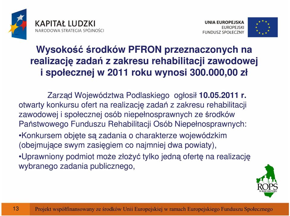 otwarty konkursu ofert na realizację zadań z zakresu rehabilitacji zawodowej i społecznej osób niepełnosprawnych ze środków Państwowego Funduszu