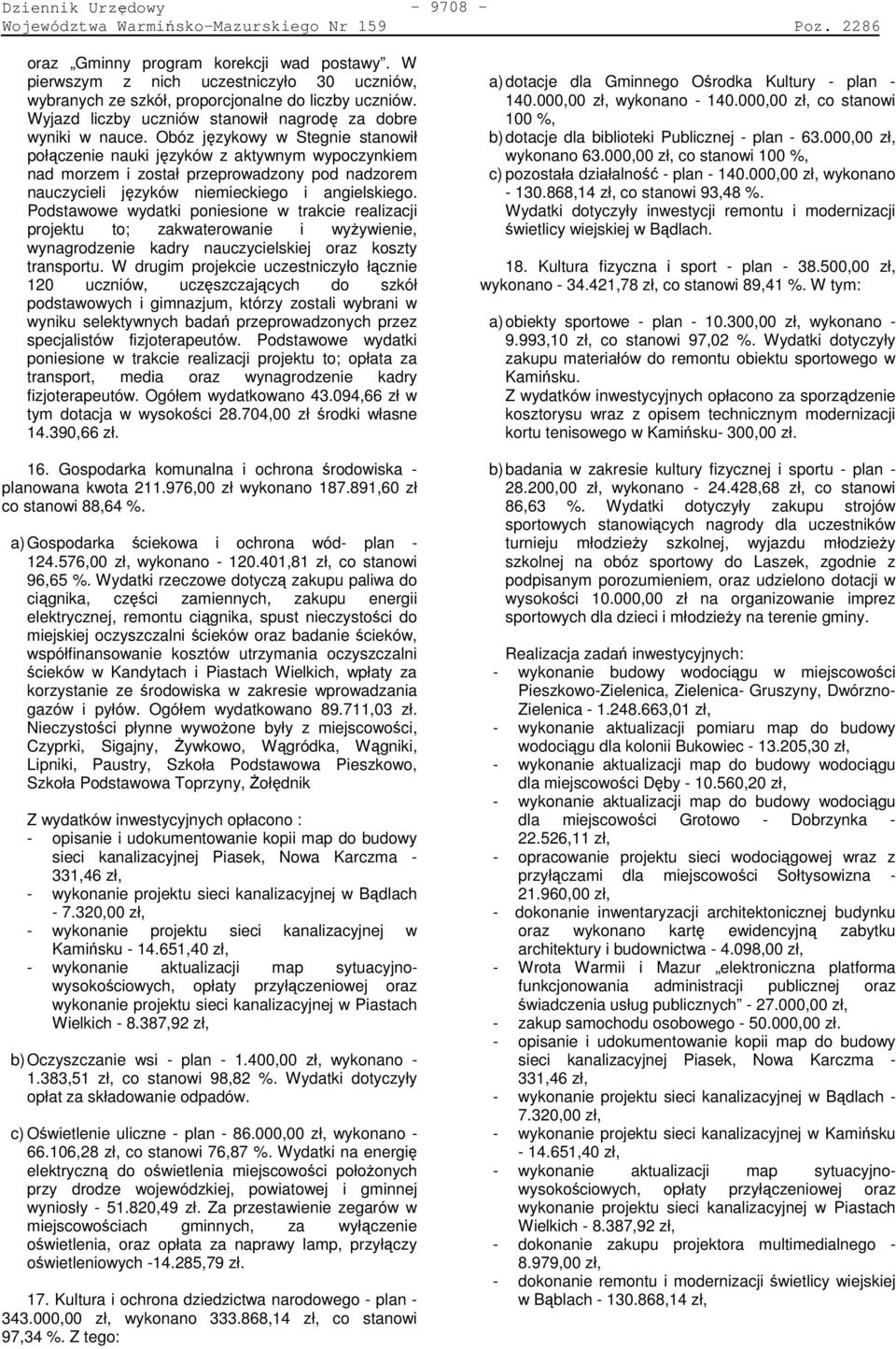 Obóz językowy w Stegnie stanowił połączenie nauki języków z aktywnym wypoczynkiem nad morzem i został przeprowadzony pod nadzorem nauczycieli języków niemieckiego i angielskiego.
