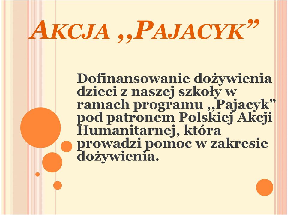 programu,,pajacyk pod patronem Polskiej