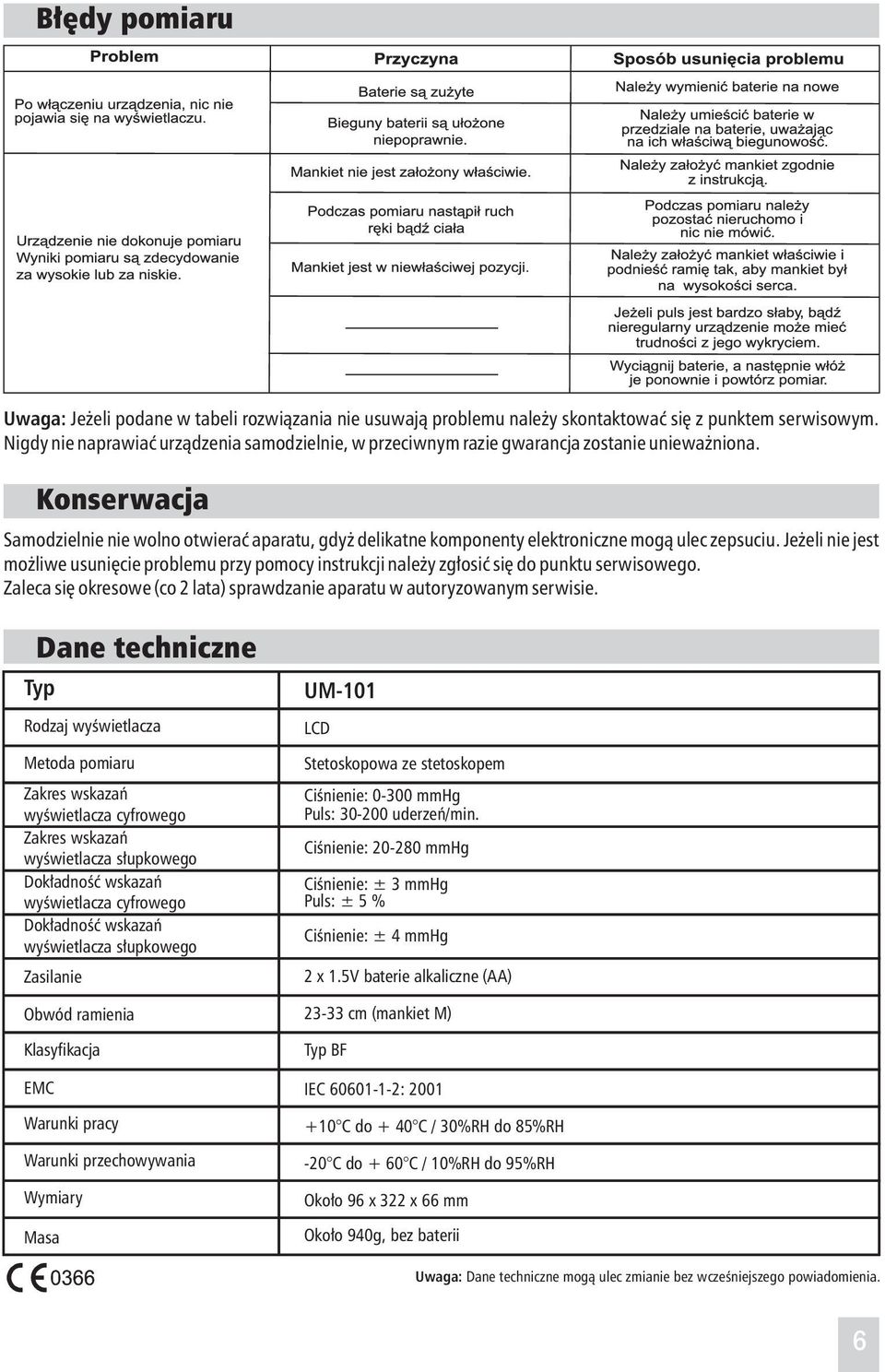 Zalecasięokresowe(co2lata)sprawdzanieaparatuwautoryzowanymserwisie.