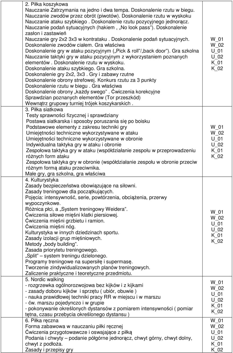 Doskonalenie zwodów ciałem. Gra właściwa Doskonalenie gry w ataku pozycyjnym ( Pick & roll / back door ). Gra szkolna Nauczanie taktyki gry w ataku pozycyjnym z wykorzystaniem poznanych elementów.
