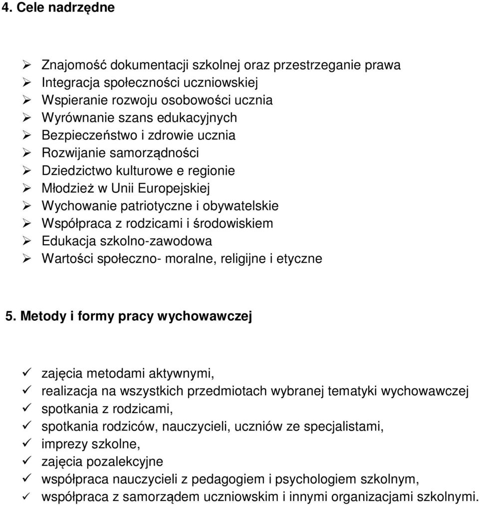 szkolno-zawodowa Wartości społeczno- moralne, religijne i etyczne 5.