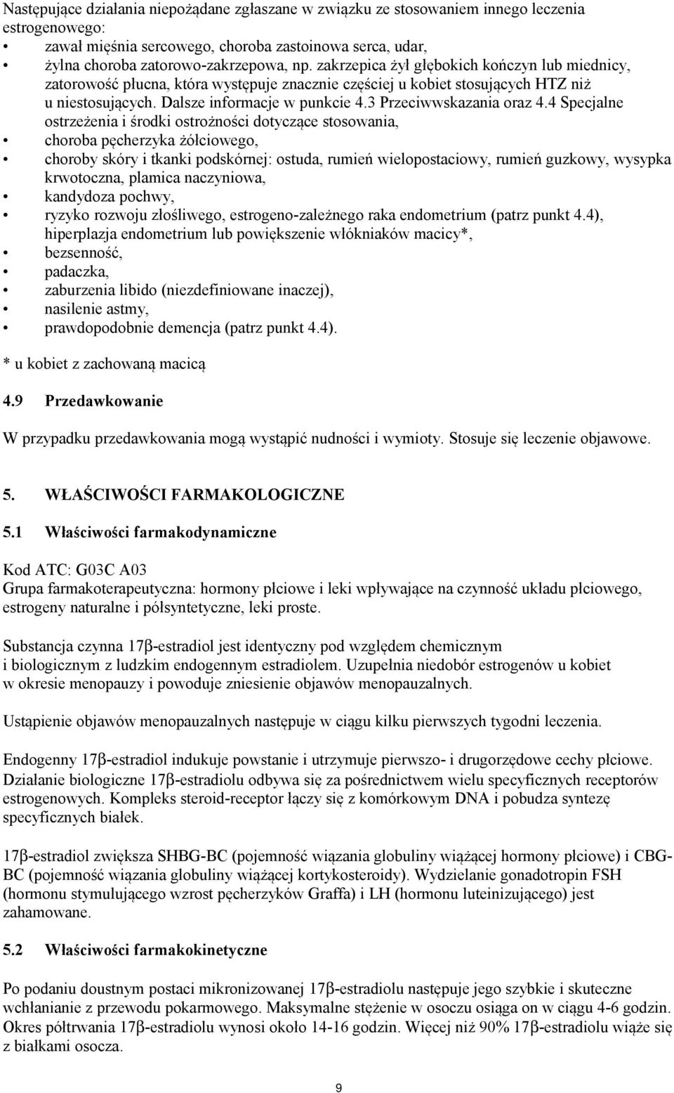 3 Przeciwwskazania oraz 4.