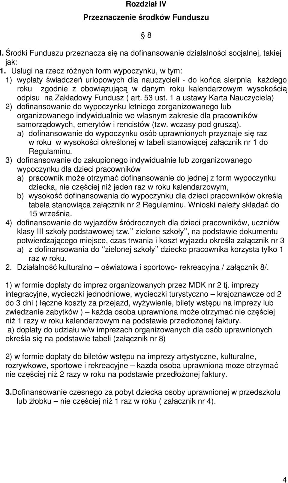 Zakładowy Fundusz ( art. 53 ust.