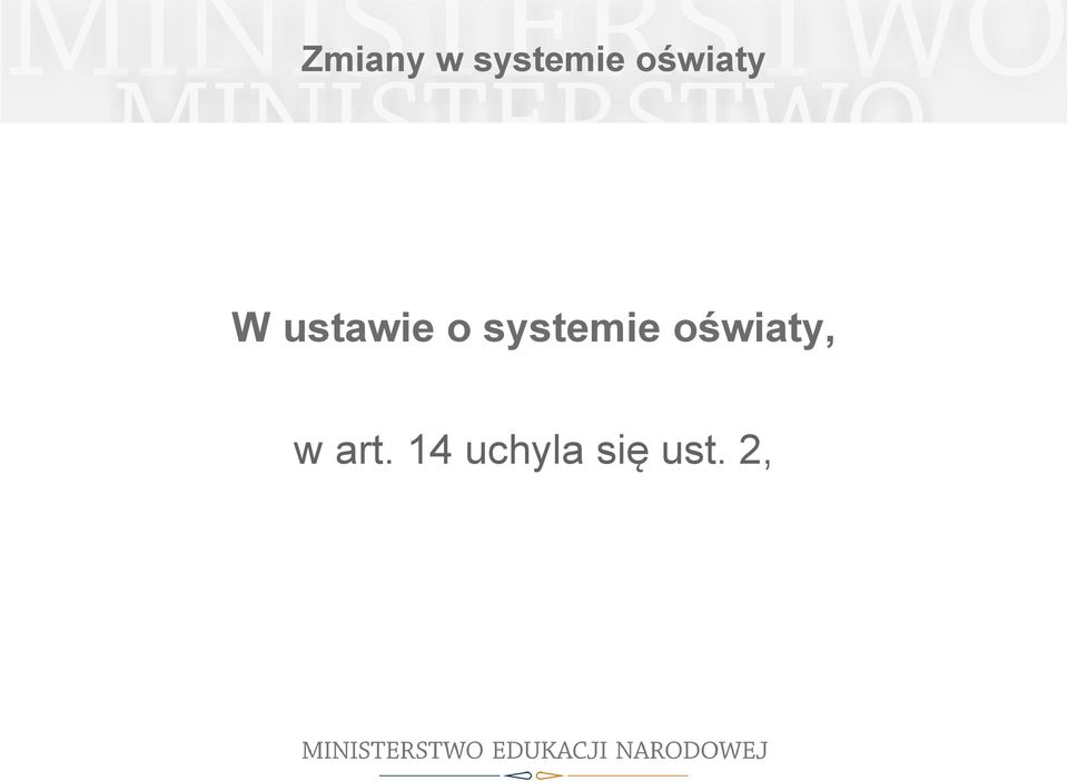 systemie oświaty, w