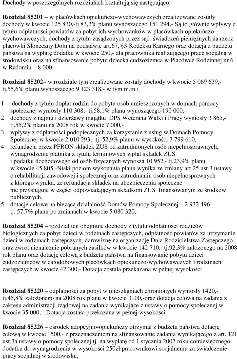 Słoneczny Dom na podstawie art.