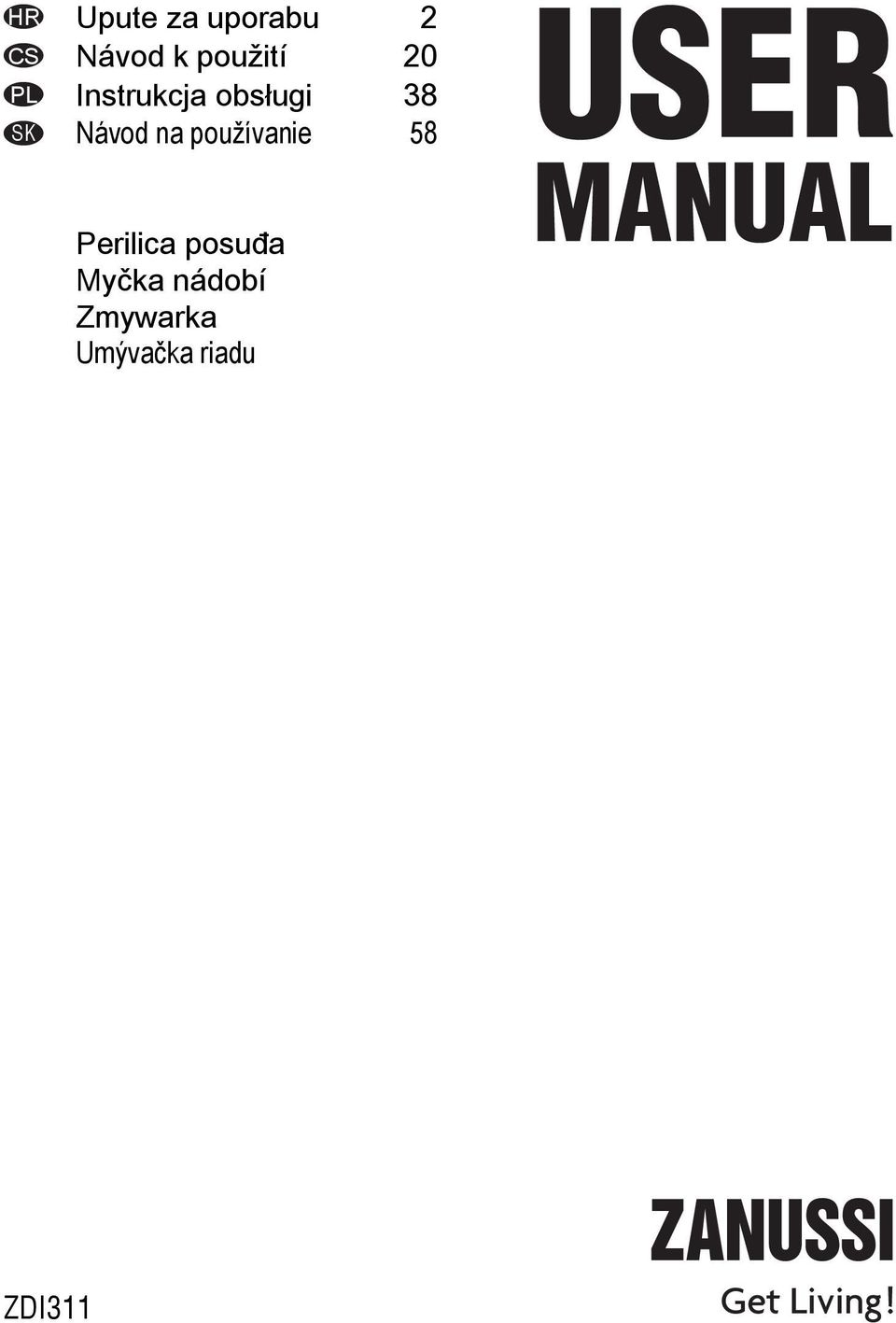 Návod na používanie 58 Perilica posuđa