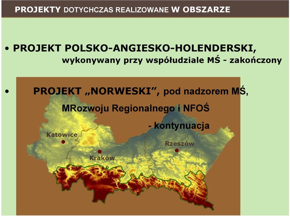 przy współudziale MŚ -zakończony PROJEKT