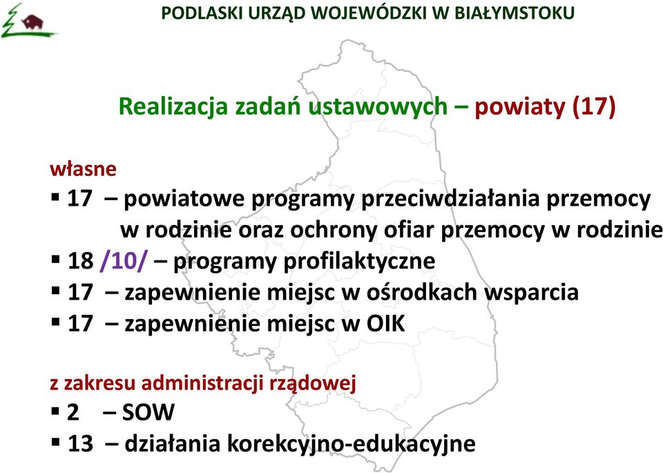 18/10/ programy profilaktyczne 17 zapewnienie miejsc w ośrodkach wsparcia 17