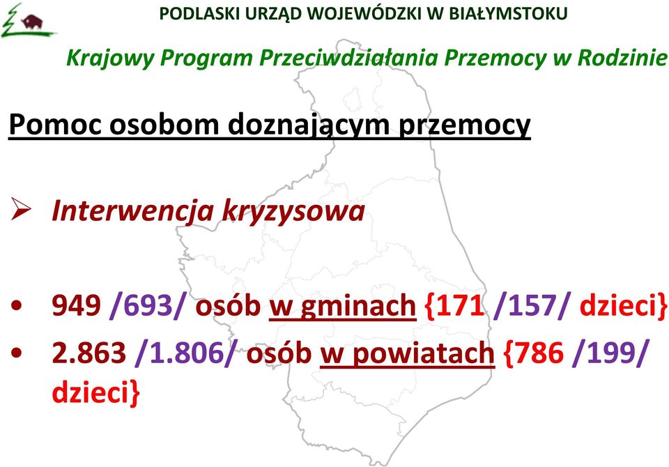 Interwencja kryzysowa 949 /693/ osób w