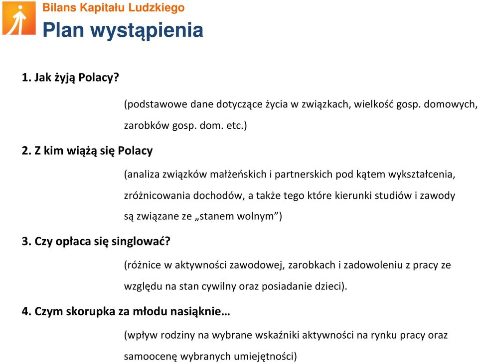 ) (analiza związków małżeńskich i partnerskich pod kątem wykształcenia, zróżnicowania dochodów, a także tego które kierunki studiów i zawody są związane