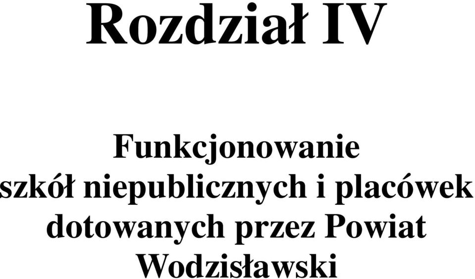 niepublicznych i