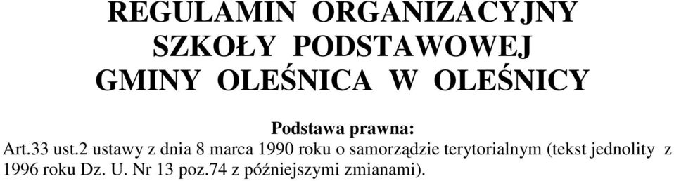 2 ustawy z dnia 8 marca 1990 roku o samorządzie