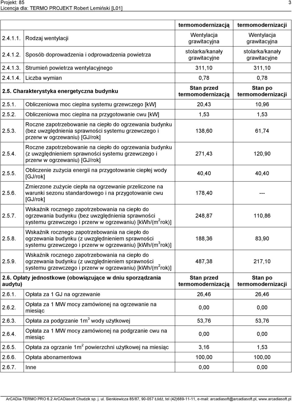 5.2. Obliczeniowa moc cieplna na przygotowanie cwu [kw] 1,53 1,53 2.5.3. 2.5.4. 2.5.5. 2.5.6. 2.5.7. 2.5.8. 2.5.9.