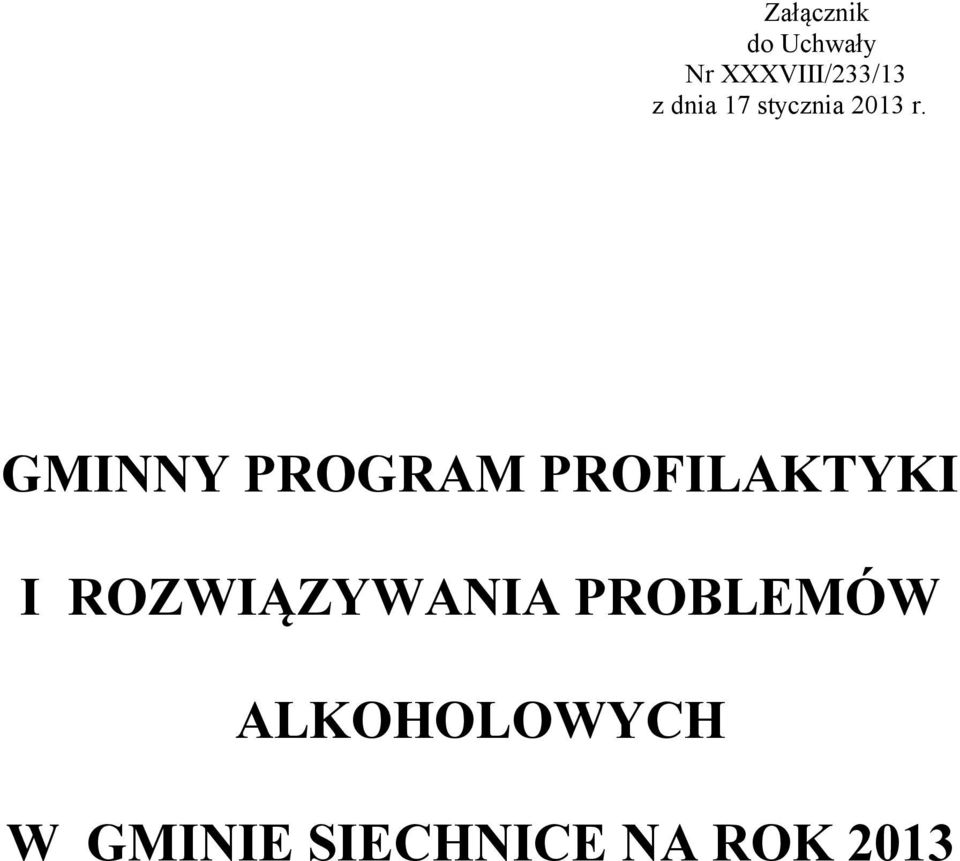 GMINNY PROGRAM PROFILAKTYKI I