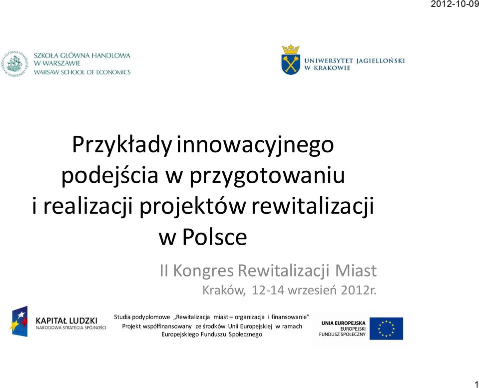 projektów w Polsce II Kongres