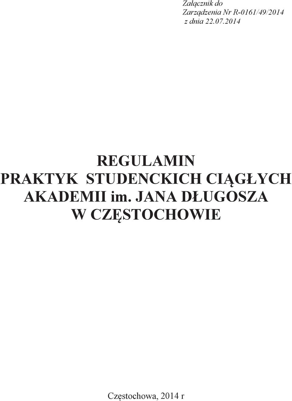 2014 REGULAMIN PRAKTYK STUDENCKICH