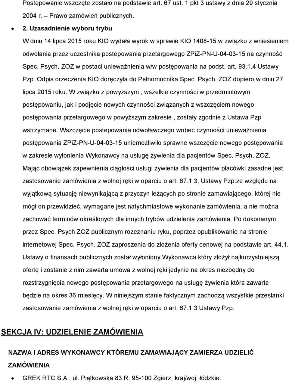 04 r. Prawo zamówień publicznych. 2.