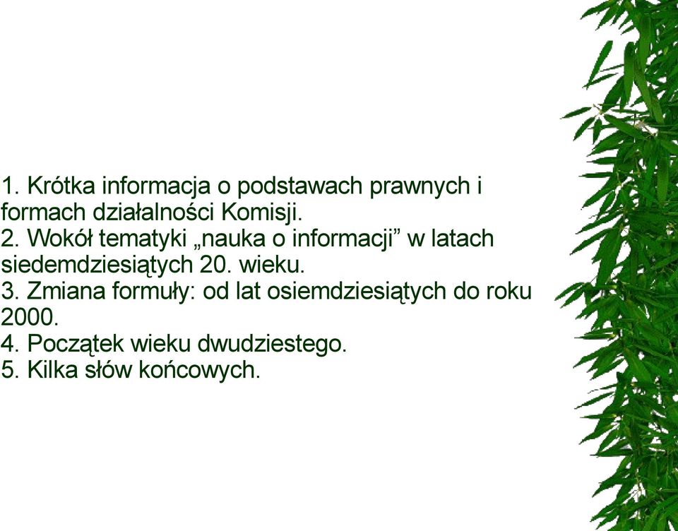 Wokół tematyki nauka o informacji w latach siedemdziesiątych 20.