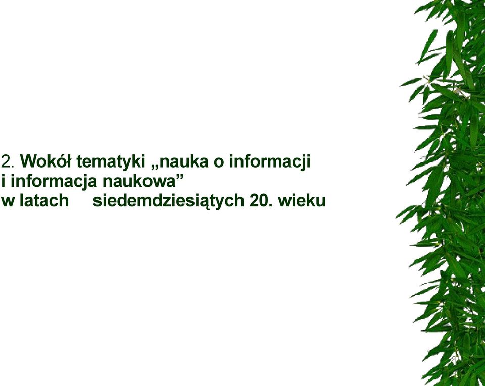 informacja naukowa w