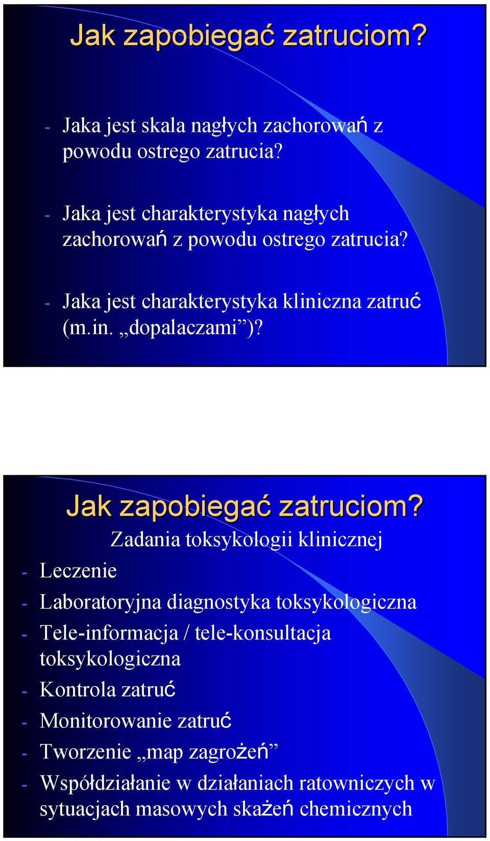 Jak zapobiegać zatruciom?