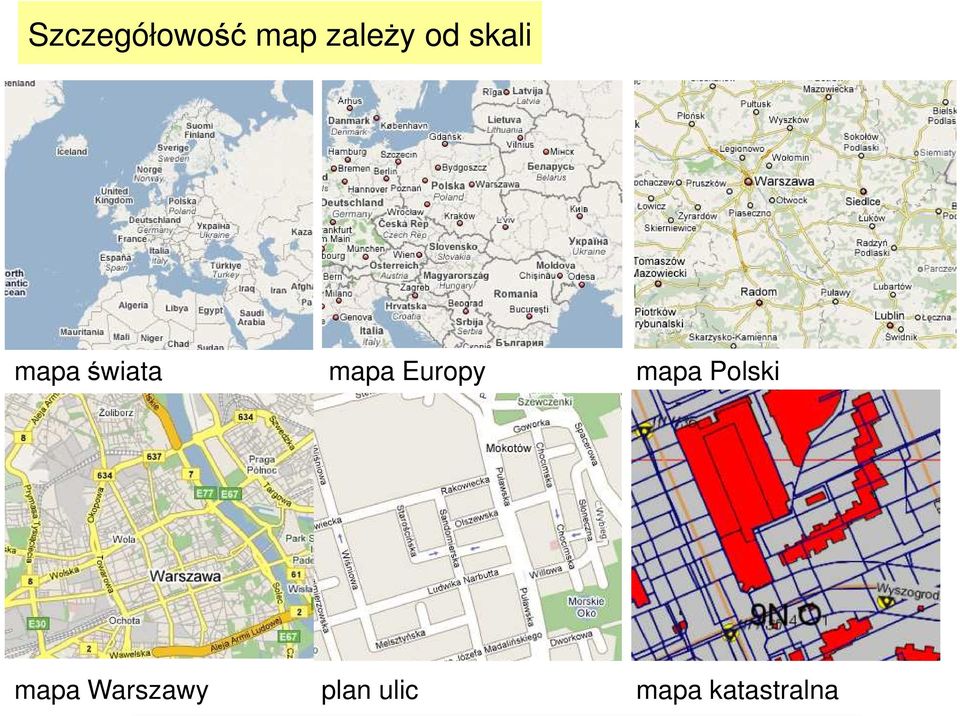 mapa Warszawy plan ulic mapa