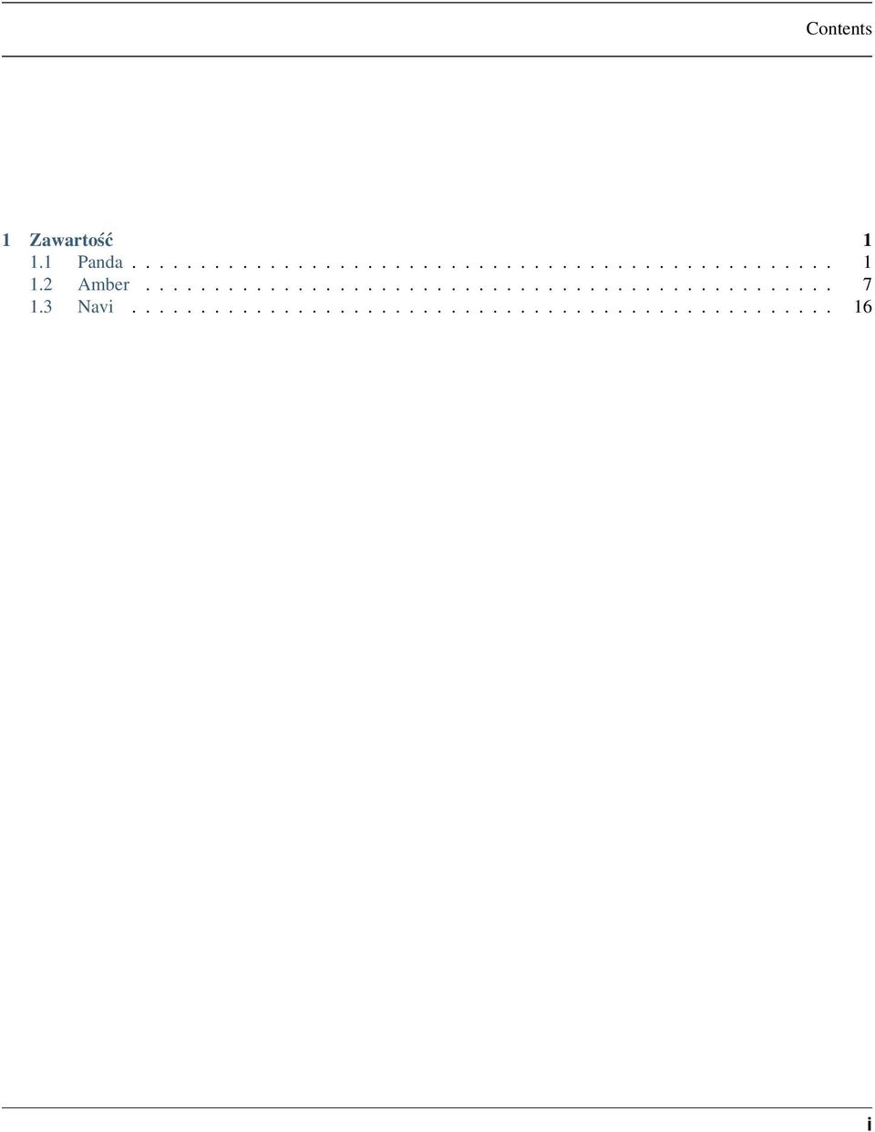 3 Navi................................................... 16 i
