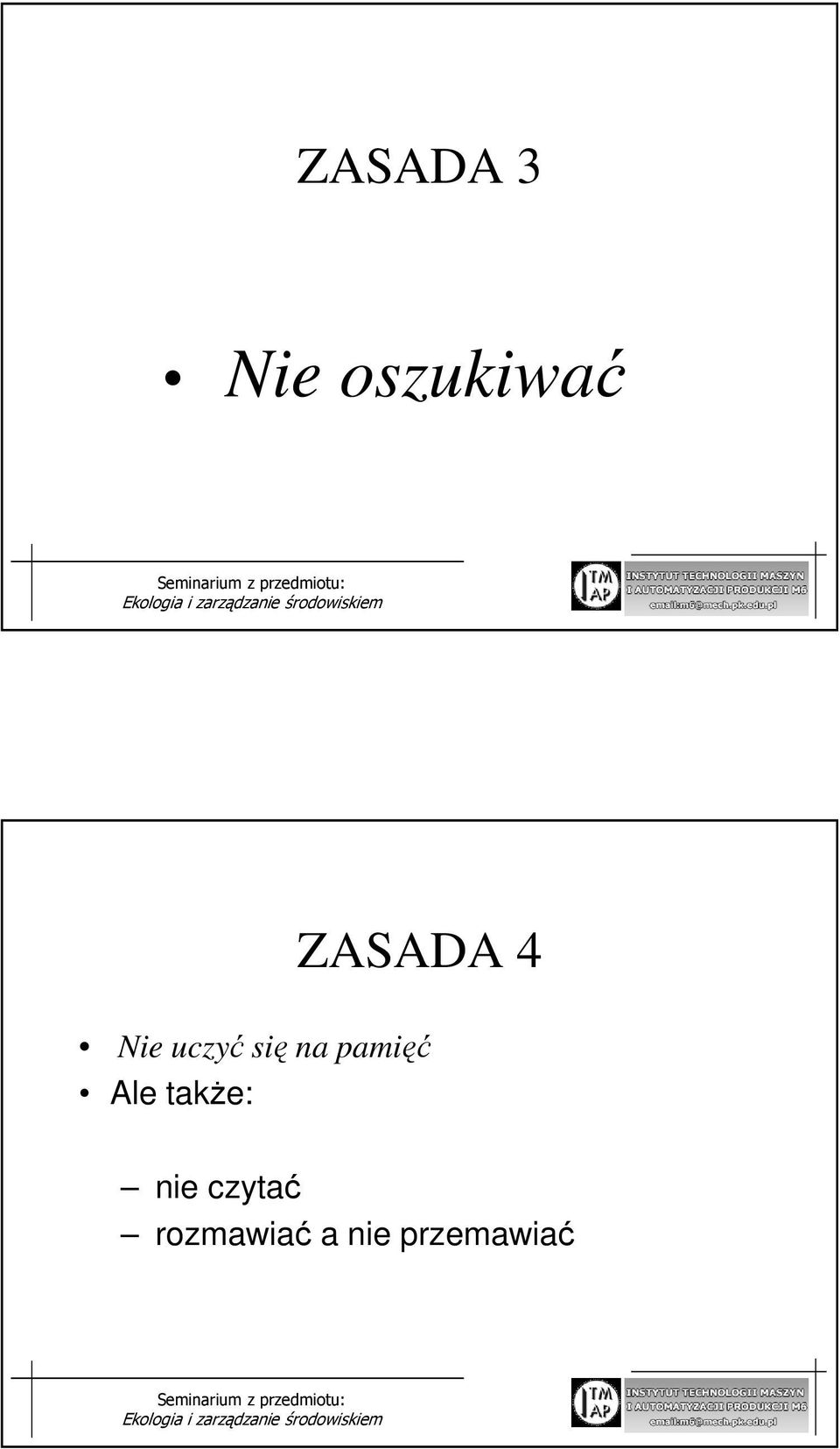pamięć Ale takŝe: nie