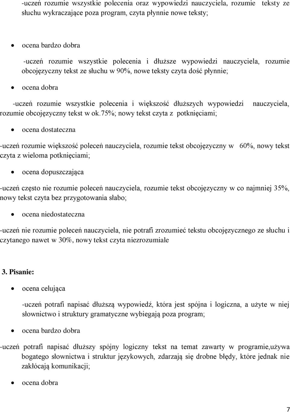obcojęzyczny tekst w ok.