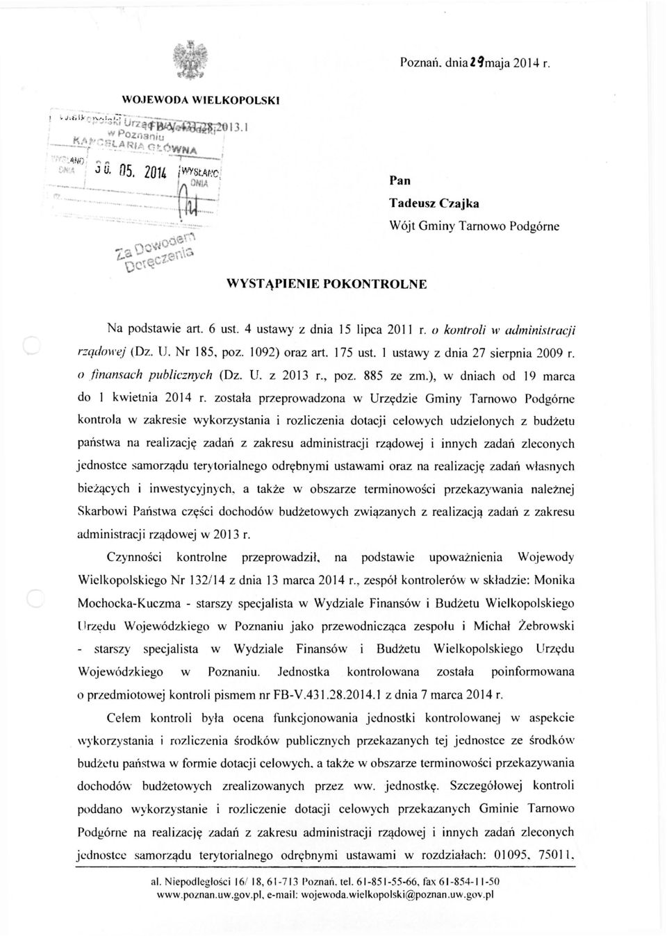 ), w dniach od 19 marca do 1 kwietnia 2014 r.