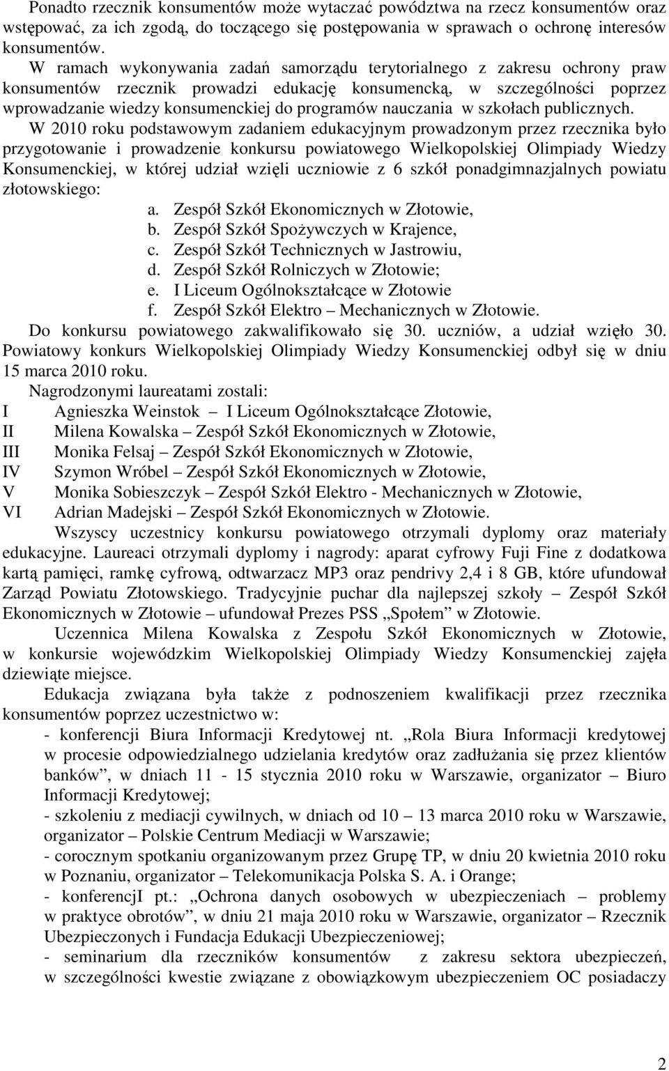 nauczania w szkołach publicznych.
