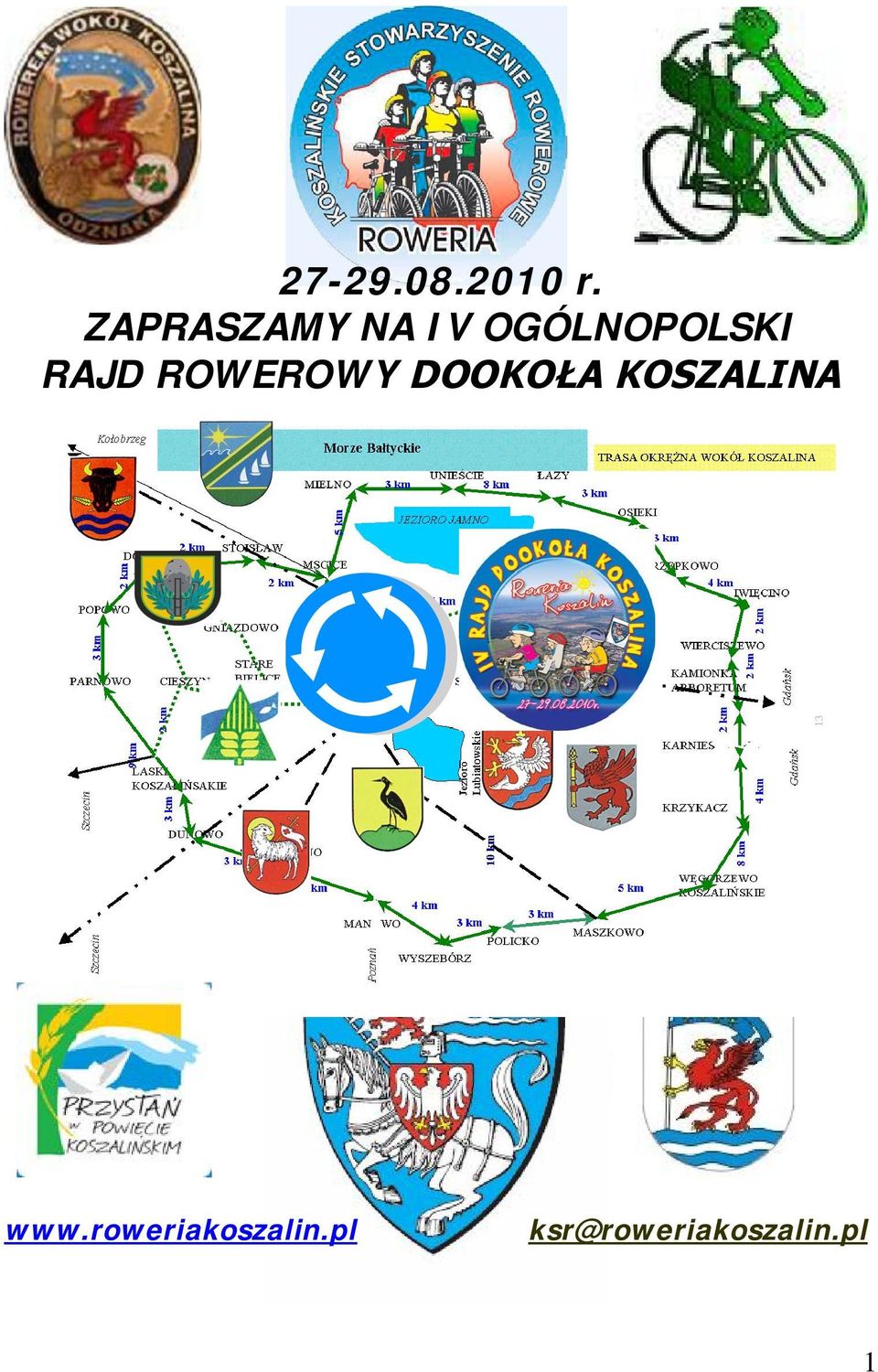 RAJD ROWEROWY DOOKOŁA KOSZALINA