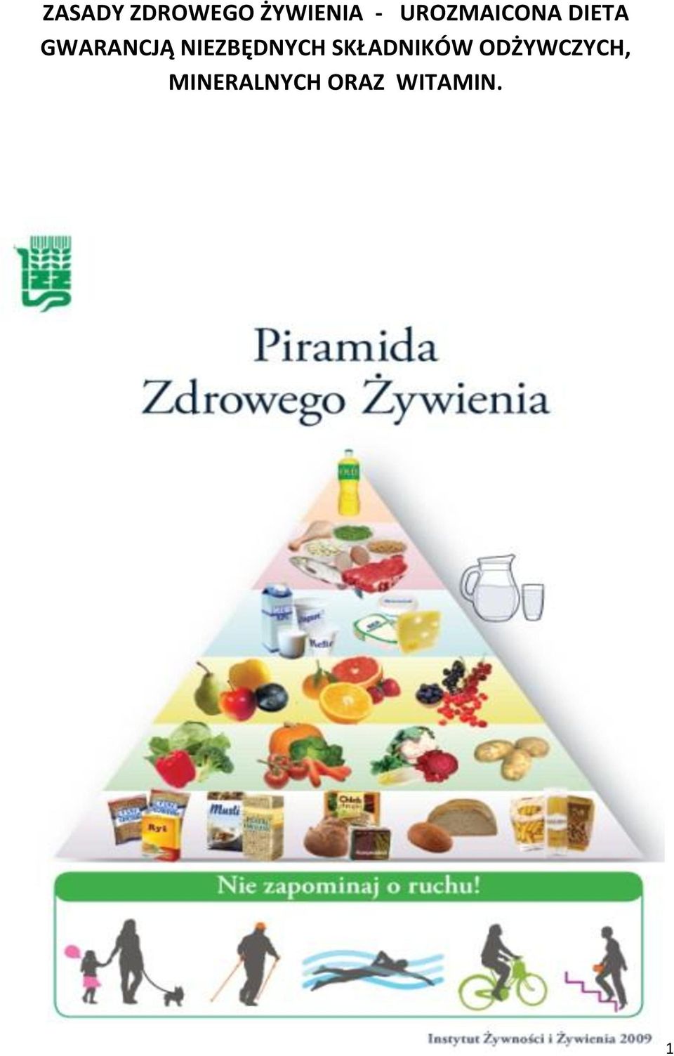 NIEZBĘDNYCH SKŁADNIKÓW