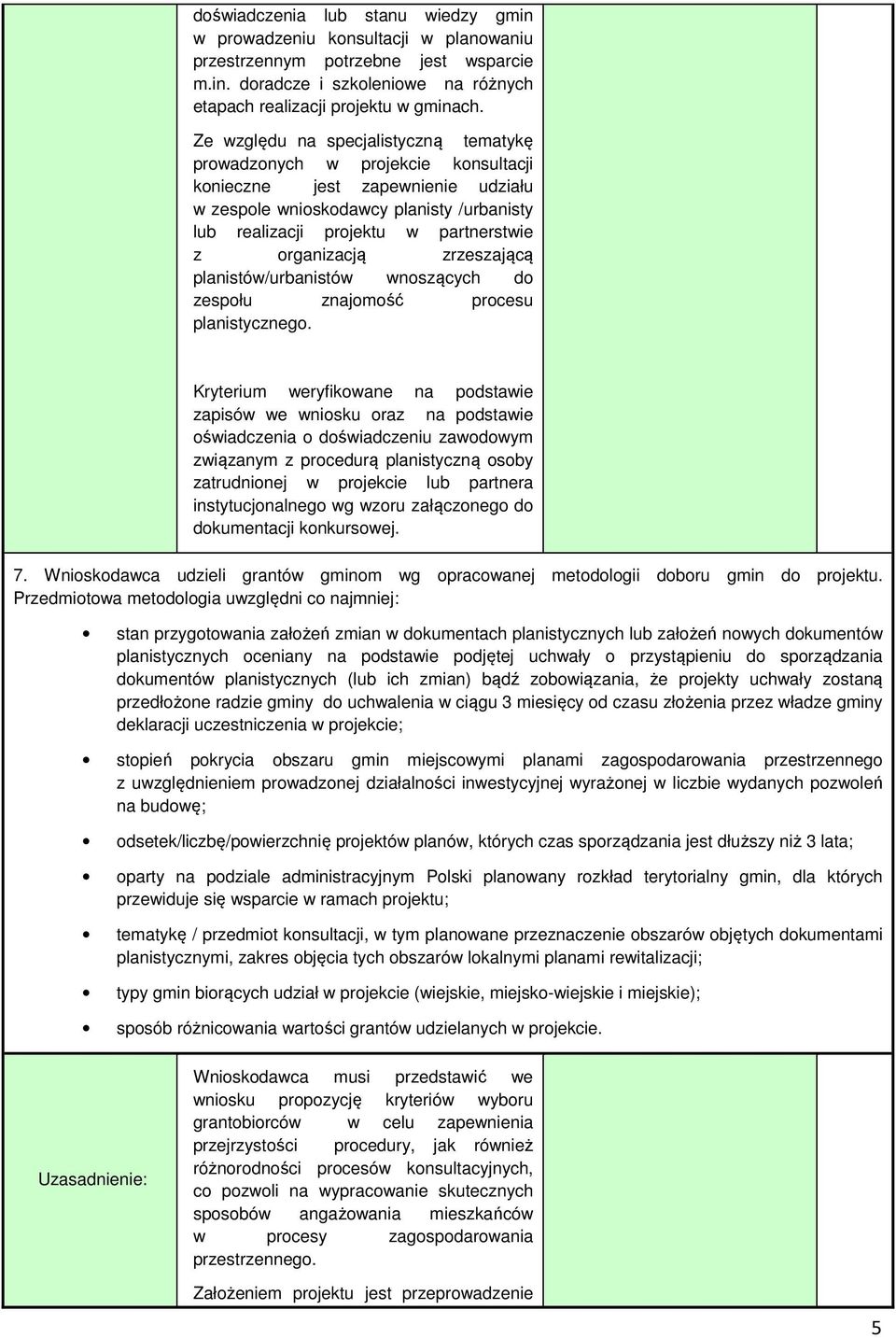 organizacją zrzeszającą planistów/urbanistów wnoszących do zespołu znajomość procesu planistycznego.