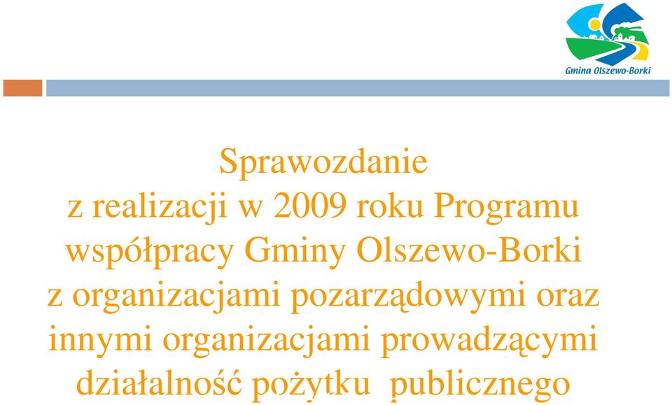 pozarządowymi oraz innymi organizacjami prowadzącymi