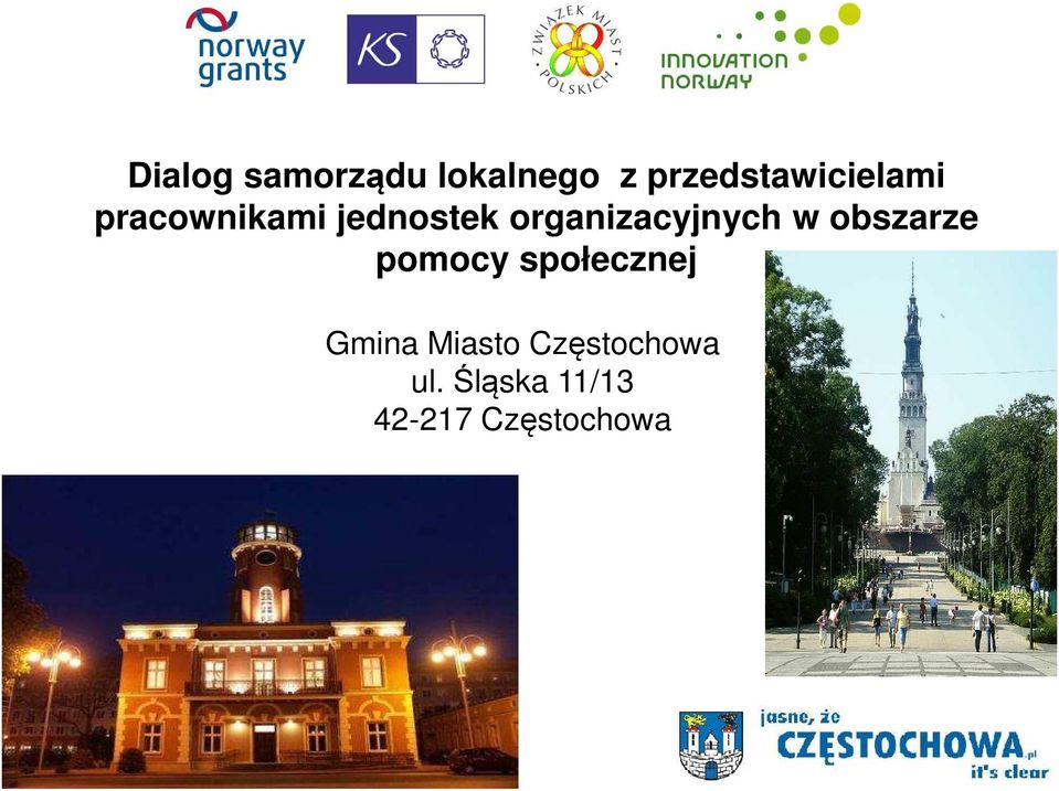 organizacyjnych w obszarze pomocy