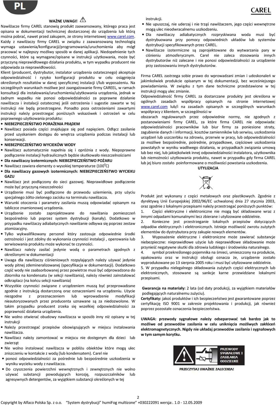 internetowej www.carel.com.