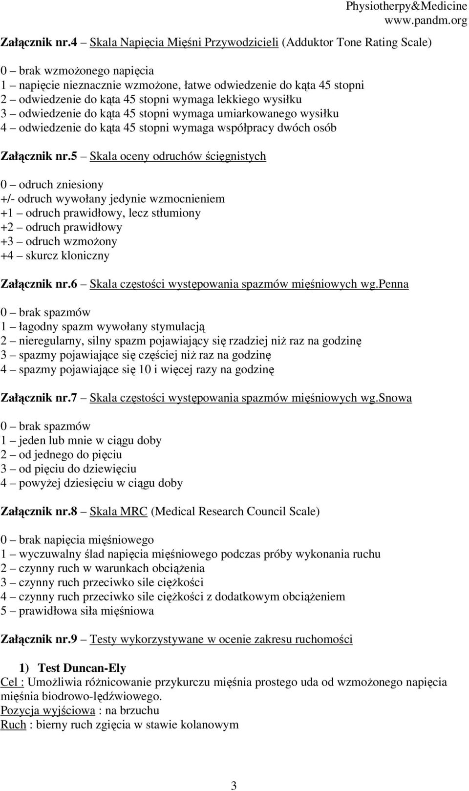 wymaga lekkiego wysiłku 3 odwiedzenie do kąta 45 stopni wymaga umiarkowanego wysiłku 4 odwiedzenie do kąta 45 stopni wymaga współpracy dwóch osób Załącznik nr.