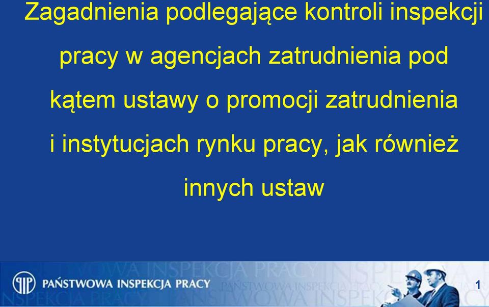 ustawy o promocji zatrudnienia i