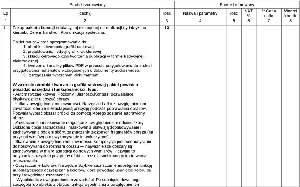 składu cyfrowego czyli tworzenia publikacji w formie tradycyjnej i elektronicznej 4.